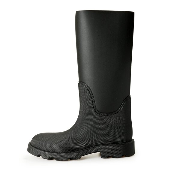 Burberry Men's "Marsh High" Black Rubber Rain Boots Shoes US 12 EUR 45 - Picture 2 of 8